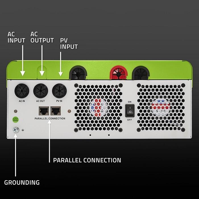 Image du produit Qoltec Off-Grid Solarwechselrichter 6,2kVA 6,2kW 120A MPPT