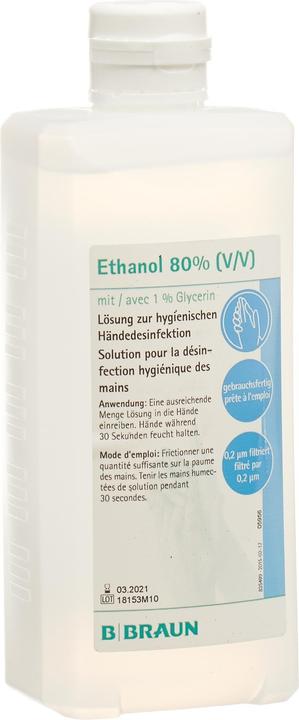 Braun Ethanol 80% Glycerin 1% (500 ml)