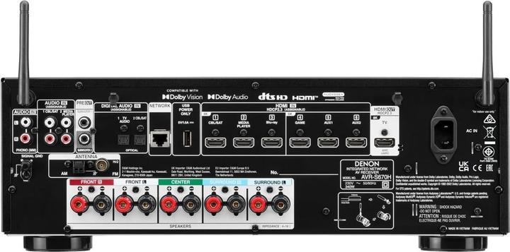Immagine prodotto Denon AVR S670H (5.1 canali, AM, FM)