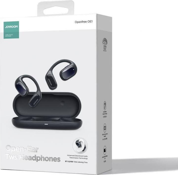 Actual product image Joyroom Openfree JR-OE1 wireless on-ear headphones - dark blue (18 h, Wireless)
