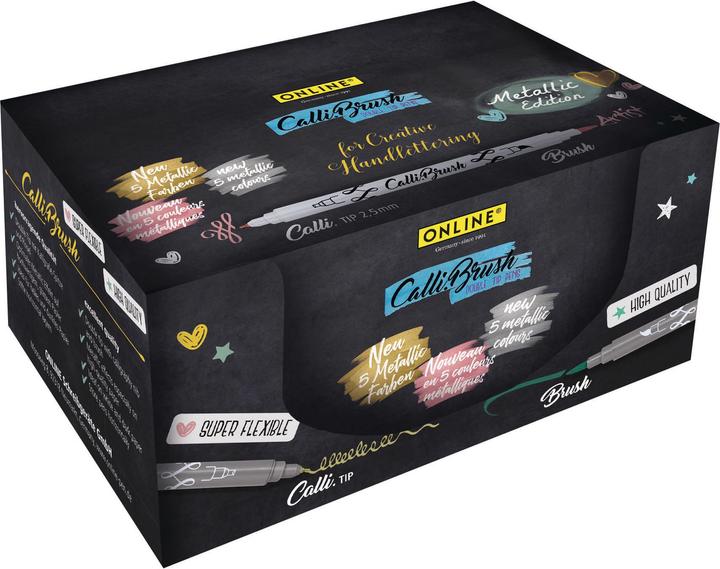 Produktbild Online CALLIBRUSH - Brush Pen Double Tip Display (Multicolor, 5 x)