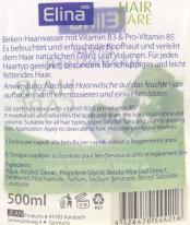Produktbild Elina Haarwasser 500ml Birken-Haarwasser (500 ml, Flüssiges Shampoo)