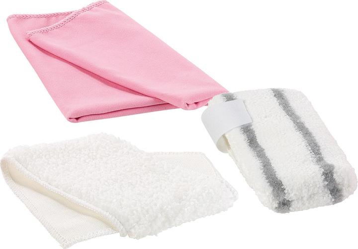 Sichler 3-teiliges Universal-Mikrofaser-Putztuch-Set für Dampfreiniger