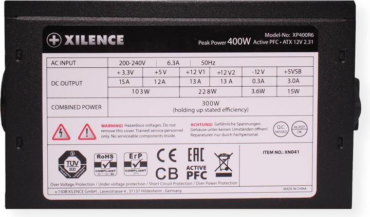 Actual product image Xilence XN041 (400 W)