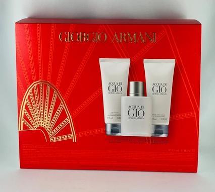 Actual product image Giorgio Armani Acqua di Gio Homme Eau de Toilette 100ml+Shower Gel 75ml+Balm 75ml Set (Fragrance set)