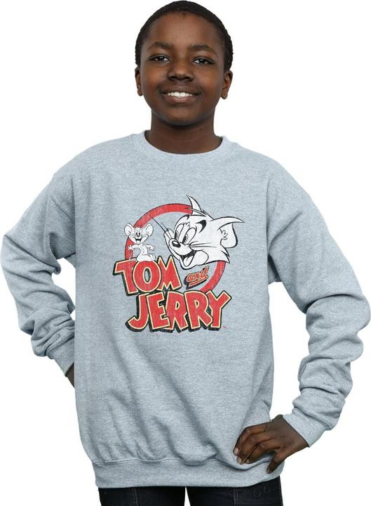 Immagine prodotto Tom & Jerry Distressed Logo Felpa Ragazzi (128)