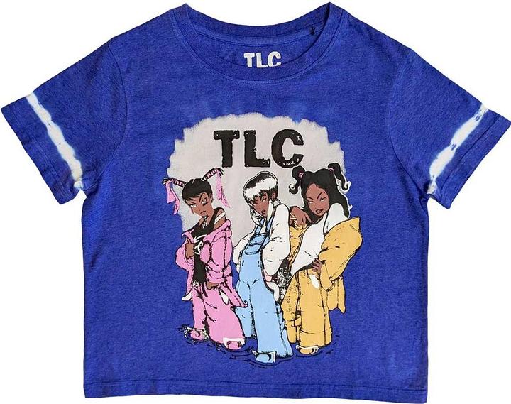 Topco Cartoon Dye Wash Crop Top (Girlie)