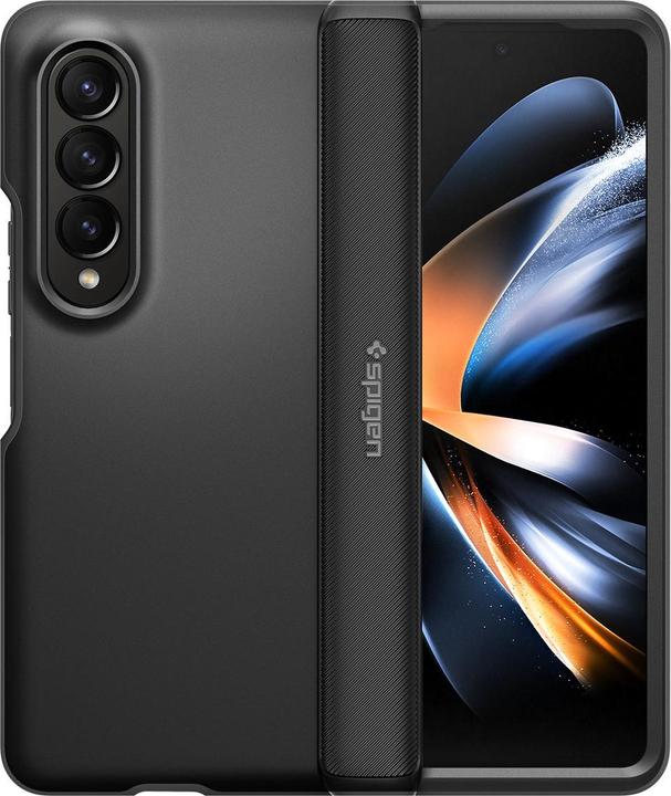Actual product image Spigen SLIM ARMOR PRO GALAXY WITH FOLD 4 Black (Samsung Galaxy Z Fold4)