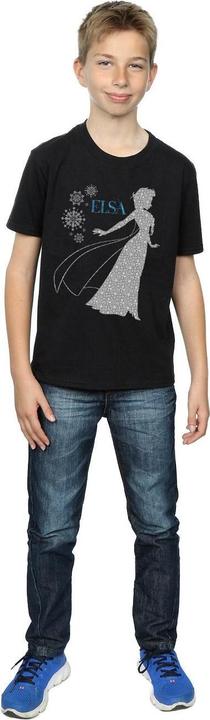 Immagine prodotto Disney Frozen Elsa Christmas Silhouette Maglietta Ragazzi (152, 158)