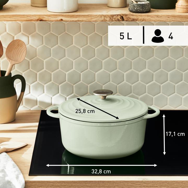 Produktbild Tefal LOV Bräter (25 cm, Bräter + Schmortopf, Kochtopf, Gusseisen)