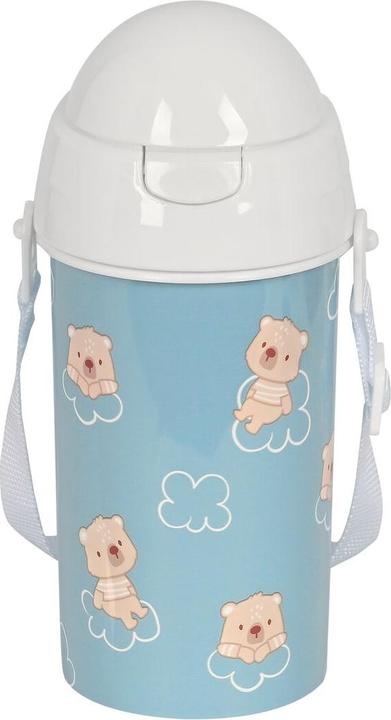 Produktbild Safta Flasche mit Deckel und Strohhalm Baby bear Blau PVC 500 ml (0.50 l)