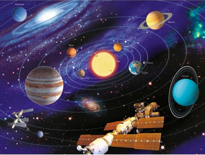 Actual product image Ravensburger - 500 parts Star Line fluorescent - The Solar System (500 pieces)