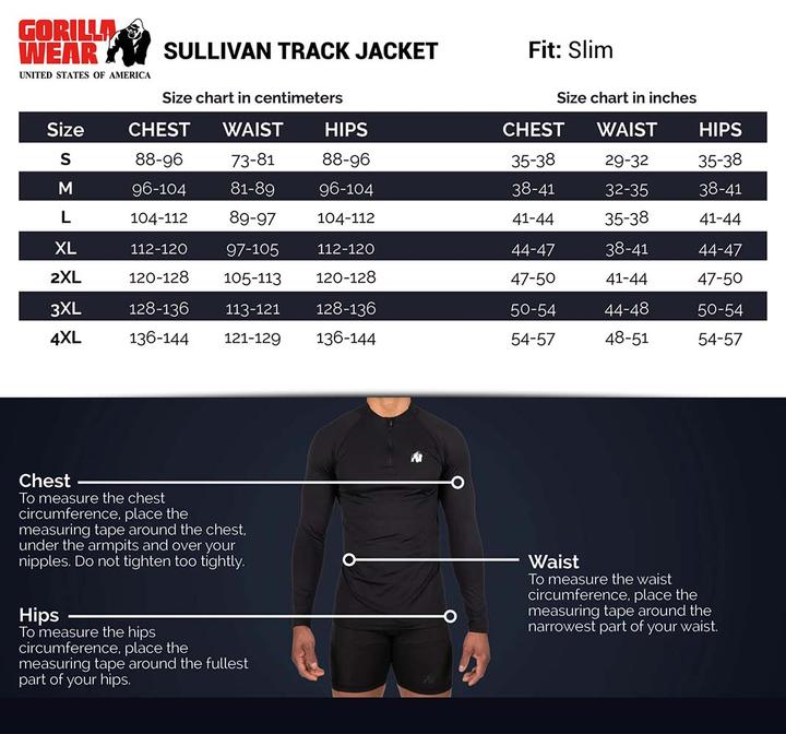 Produktbild Gorilla Wear Sullivan Track Jacket Grey (XXL)