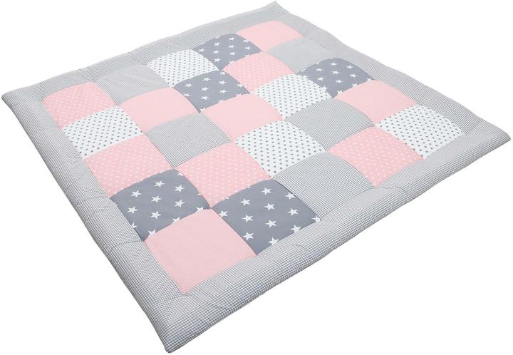 Image du produit Ullenboom Couverture pour enfant, étoiles roses 120 cm x 120