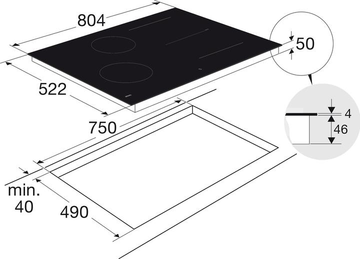 Image du produit Atag PLAQUE DE CUISSON INDUCTIE HI28472SV