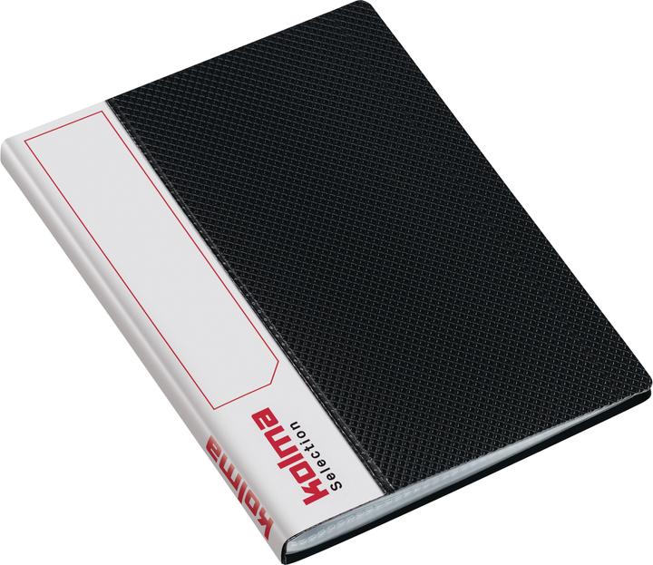Kolma Sichtbuch Selection A6 Recycling mit 20 Taschen schwarz (A6, 1 x)
