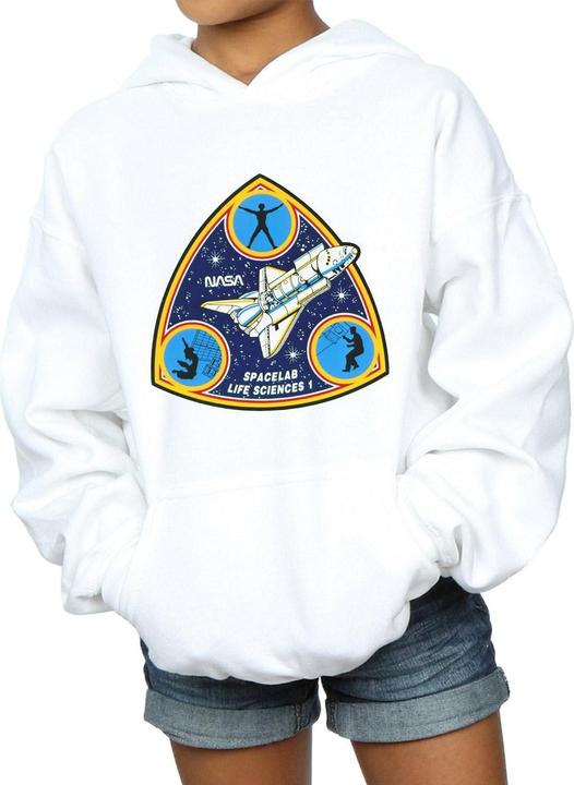 Actual product image Nasa Girls Classic Spacelab Life Science Hoodie (140, 146)