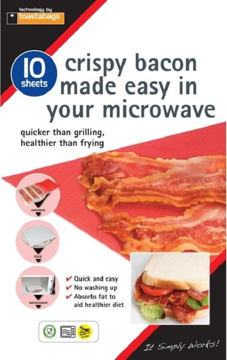 Planit Products Bacon Microwave Cooking Paper 10Pack
