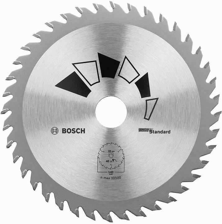 Produktbild Bosch Zubehör Kreissägeblatt STANDARD D= 130 mm Bohrung= 20 mm Z= 40