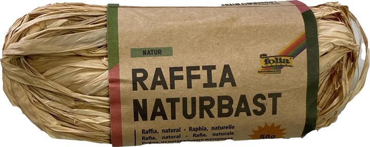 Actual product image Magni Natural raffia 50g natural (Gift ribbon, 50 x)