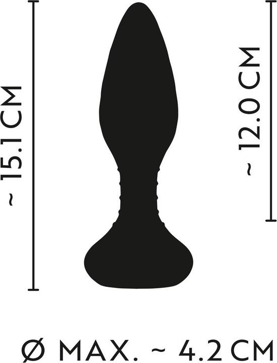 Productafbeelding Anos RC buttplug met vibrati