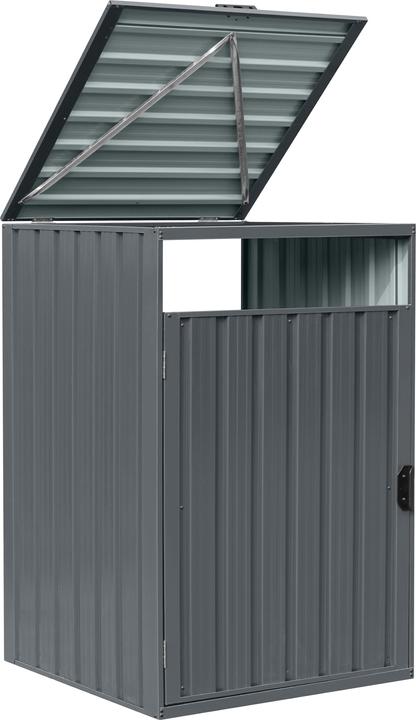 Produktbild Axi Owen Mülltonnenbox aus Metall in Anthrazit 1x 240 L