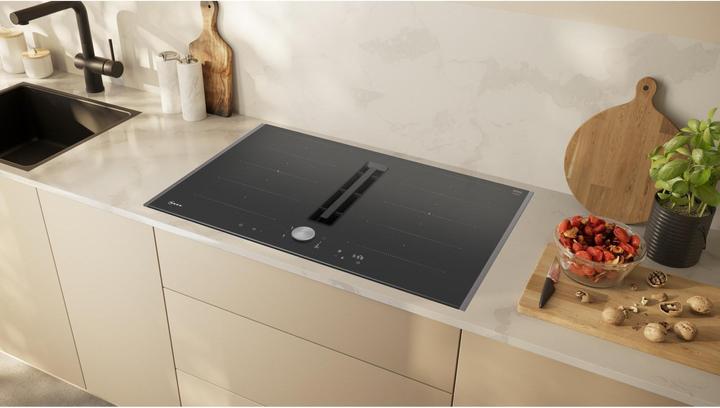 Image du produit Neff V68TTX4L0 + Z861SB2, Table de cuisson à induction avec hotte aspirante, canal plat, V68TTXGA7
