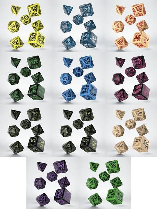Immagine prodotto Q Workshop SCTX1N - Call of Cthulhu: Masks of Nyarlathotep, Set di dadi (7)