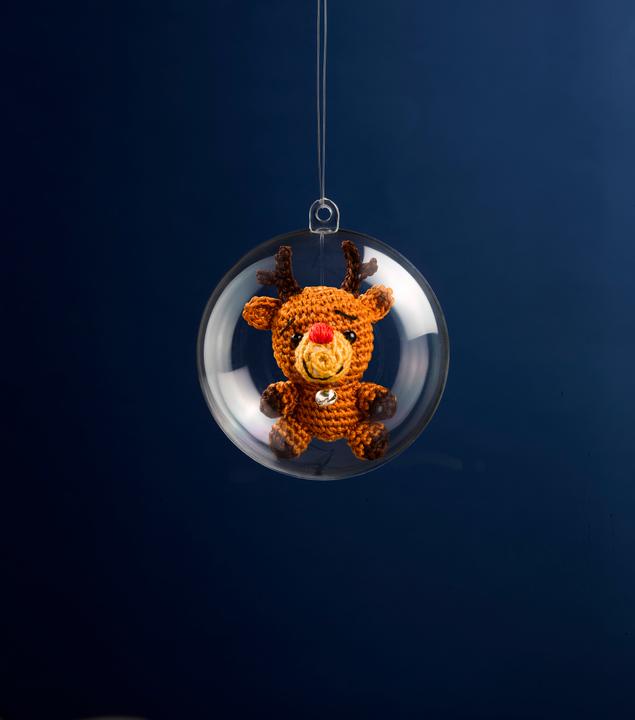 Image du produit Topp Konrad:Mini-boule de Noël au crochet Häkels