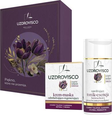 Actual product image Uzdrovisco Czarny Tulipan Intense Anti-Aging Regenerating Cream-Mask Set - 50ml Cream-Mask And 150ml Moisturizi (50 ml)