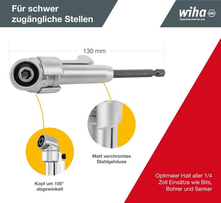 Image du produit Wiha Visseuse d'angle (1/4")