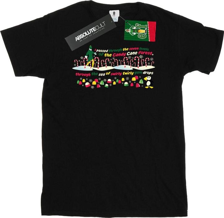 Actual product image Elf Mens Candy Cane Forest T-Shirt (XL)