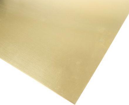 Actual product image Rs Pro Brass Sheet 600 x 300 x 1.2mm (600 mm, 300 mm, 1.20 mm)