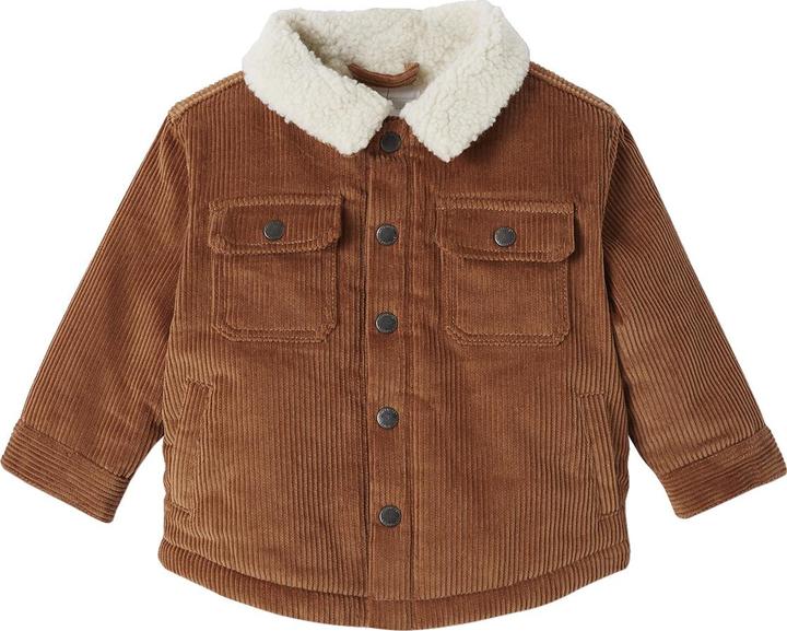 Actual product image Vertbaudet Warm baby corduroy jacket with recycled polyester (68)
