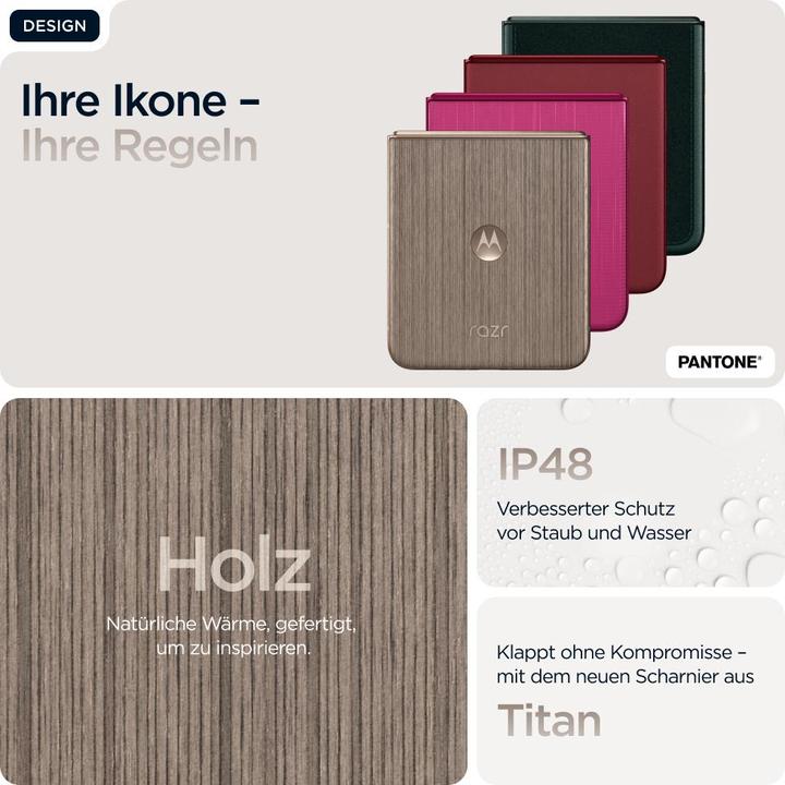 Actual product image Motorola Razr 60 Ultra (512 GB, Pantone Mountain Trail, 6.96", SIM + eSIM, 50 Mpx, 5G)