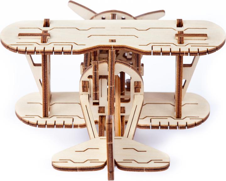 WoodenCity Doppeldecker Flugzeug