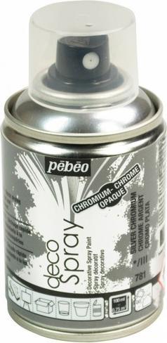 Image du produit Pebeo Decospray Peinture acrylique chromée (Chrome Argent, 100 ml)