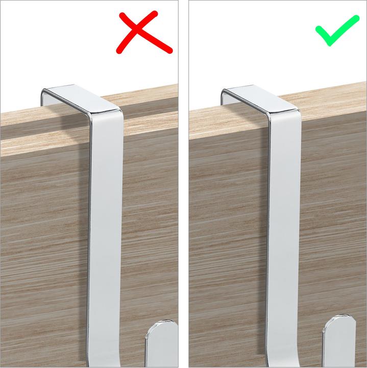Actual product image Relaxdays Door Hook Set of 5, For Clothes