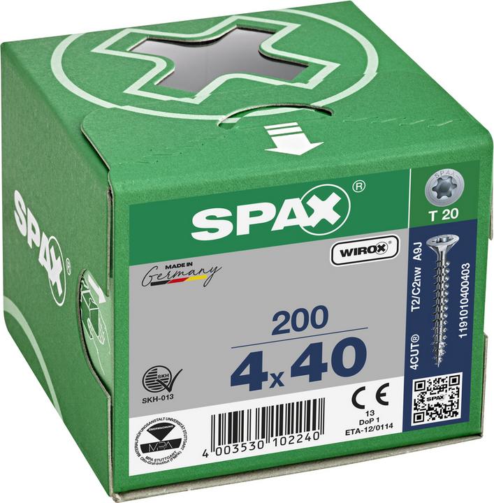 Actual product image Spax Universal screws 4 x 40 mm, 200 pieces (200 Screws per piece)