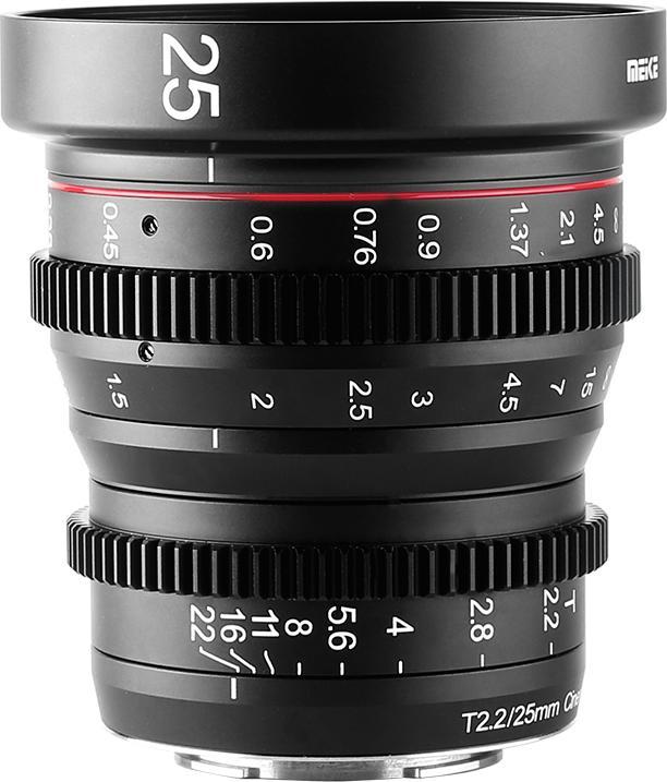 Image du produit Meike Lentille cinématographique 25 mm T2.2-22 MFT (Micro Four Thirds, APS-C / DX)
