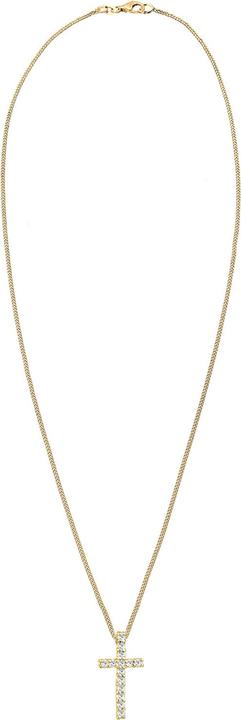 Produktbild Elli Kreuz (925 Sterling Silber vergoldet, Glaskristall, 60 cm)