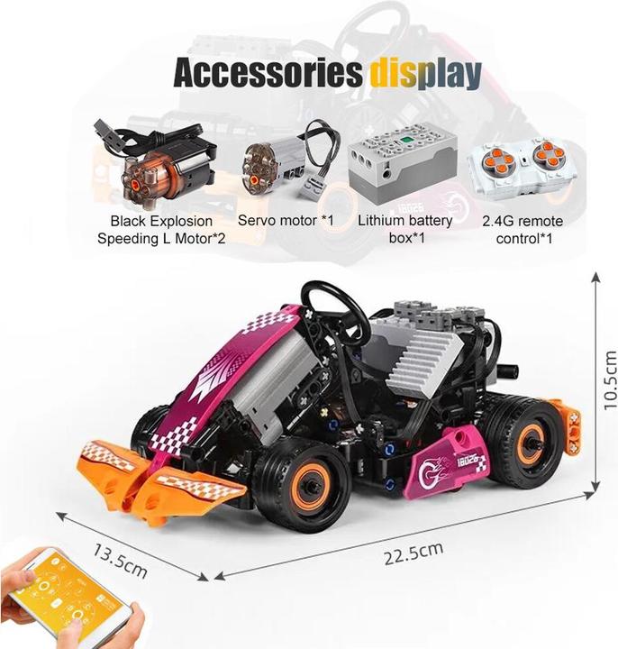 Produktbild Mould King 18026 - GO Kart (RC) (289 Teile)
