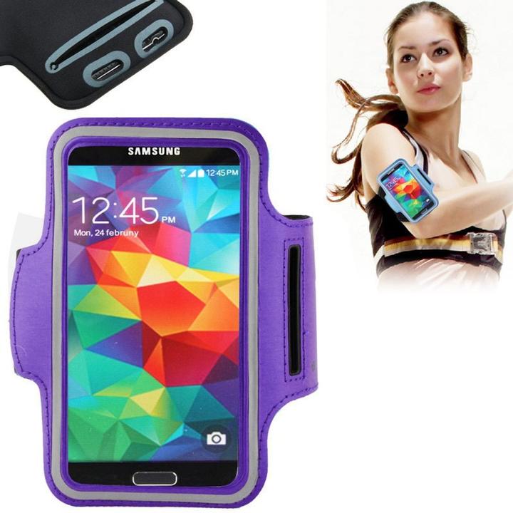 Produktbild König Design Tasche Armband für Samsung Galaxy S3 / S4 / S5 / S5 Neo Lila / Violett