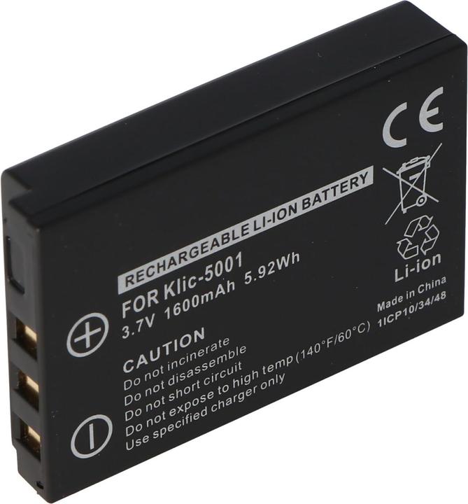 Actual product image Kodak Battery KLIC-5001, DX6490, DX7740 (Rechargeable battery)