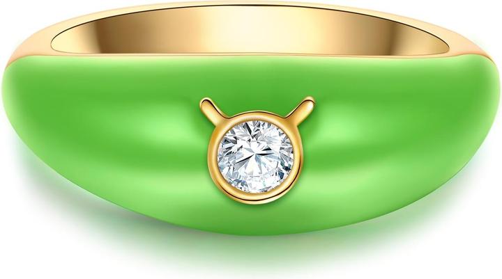 Immagine prodotto Glanzstücke München Anello da donna segno zodiacale Toro - 35974 (48, 925 Argento)