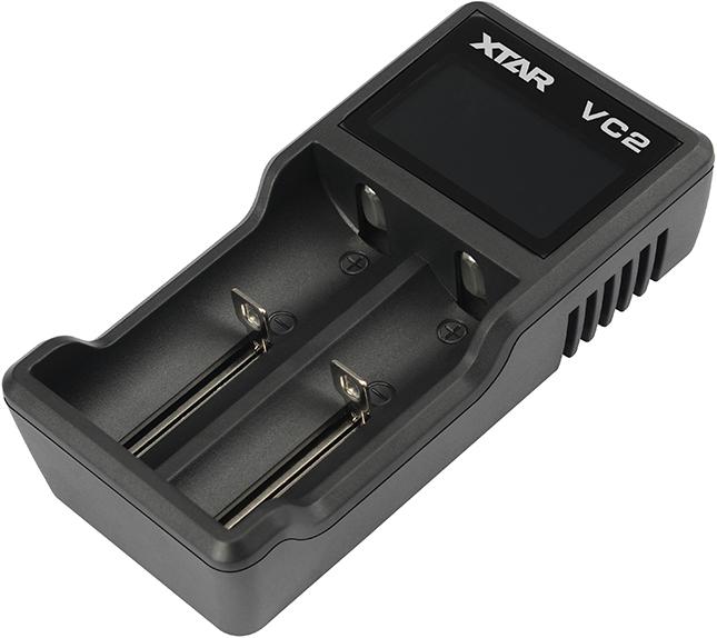 Xtar VC2 Micro USB Charger, Li-Ion, 2 slot, LCD Display (1 pcs., AAA, Battery + charger)