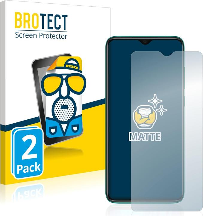Actual product image BROTECT Anti-glare screen protector matt (2 Piece, Xiaomi Redmi Note 8 2021)
