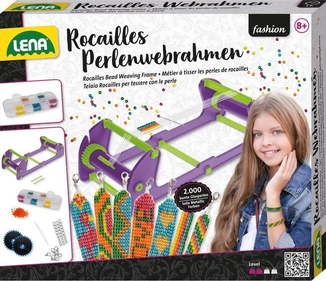 Produktbild Lena Rocailles Perlenwebrahmen, Faltschachtel