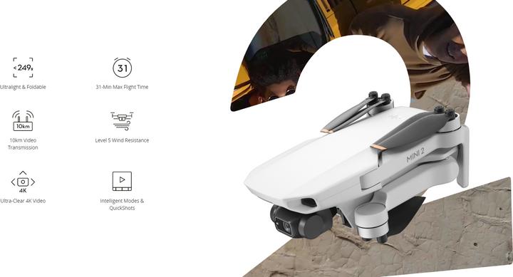 Produktbild DJI Mini 2 (31 min, 249 g, 12 Mpx)