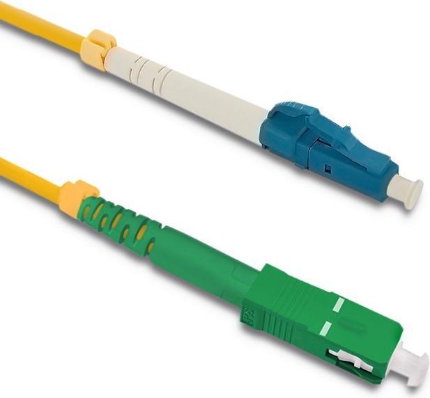 Actual product image Qoltec 54331 Optic Patchcord LC/UPC-SC/APC Singlemode 9/125 G652D Simplex 1m (1 m)